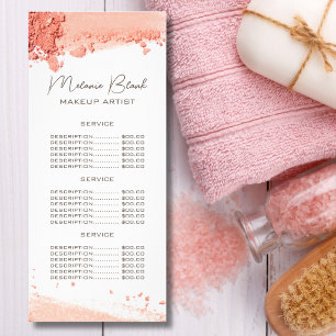 Liste de prix du fard à paupières rose blush éléga