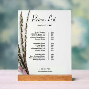 Liste de prix du maquillage Vintage beige