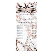 Liste de prix Lashes Brows Maquillage Marbre Cuivr (Dos)