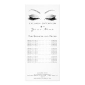 Liste de prix Lashes Extension Maquillage Argent b (Dos)