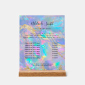 liste de prix opale (Recto)