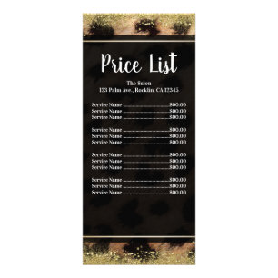 Liste de prix paillettes or exotiques léopard guép