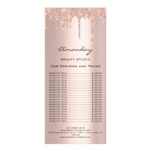 Liste de prix Poils de maquillage SPA à ongles Ros
