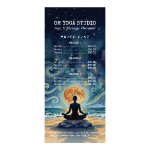 Liste de prix Yoga Méditation Ciel nocturne étoilé