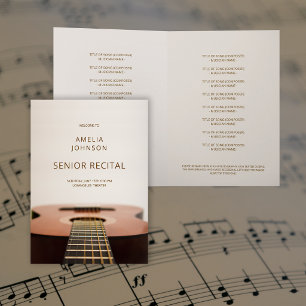 Liste de programme de récital de musique de guitar