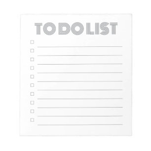 Liste des tâches - Bloc-notes de 40 pages