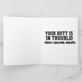 LISTE NAUGHTT SARCASTIQUE CHRISTMAS GRANDES CARTES (Intérieur)
