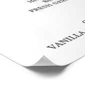 Liste personnalisée - Affiche de menu (Coin)