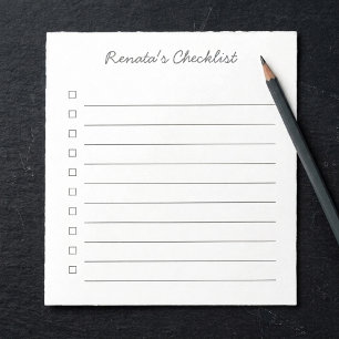 Liste personnalisée - Bloc-notes de 40 pages