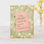 Liste pour la carte d'anniversaire maman (Fleur jaune)