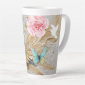 Listen Deeply-Latte Mug (Angle droit)