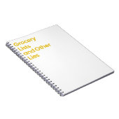 Listes d'épicerie et autres Carnets (Côté Droit)