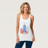 Lit Candle Flowers Thunder_Cove Tanktop (Volledige Voorkant)