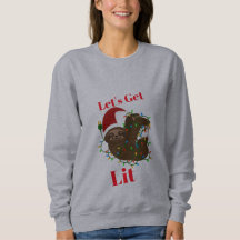 Lit Christmas Sloth Sweatshirt