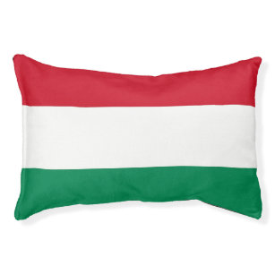 Lit de chien intérieur avec drapeau de la Hongrie