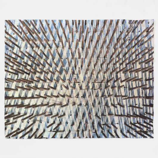 LIT de COUVERTURE d'OUATINE de CLOUS (Devant (Horizontal))