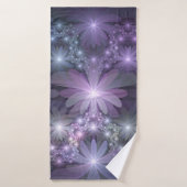 Lit de fleurs Art Fractal Abstrait tendance brilla (Serviette de bain)