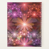 Lit De Fleurs Coloré Abstrait Fractal Art Nom (Dos)