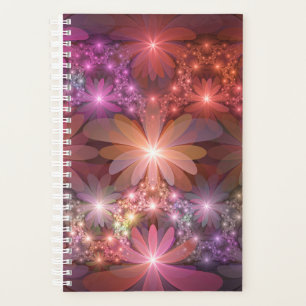 Lit De Fleurs Coloré Brillant Art Fractal Abstrait