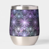 Lit de fleurs tendance brillant art fractal abstra (Arrière)
