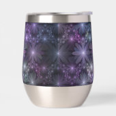 Lit de fleurs tendance brillant art fractal abstra (Gauche)