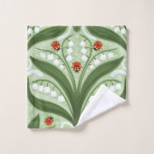 Lit de la vallée et la symétrie des coccinelles en (Gant de toilette)