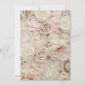 Lit de Roses & Amaranth Pink Wedding Invitations (Dos)