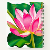 Lit d'eau rose avec Green Journal Feuille (Dos)