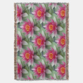 Lit d'eau rose Lotus Jetez la couverture (devant Vertical)