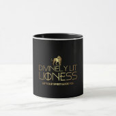 Lit Divinité Lit Lioness Mug - Noir & Or (Centre)