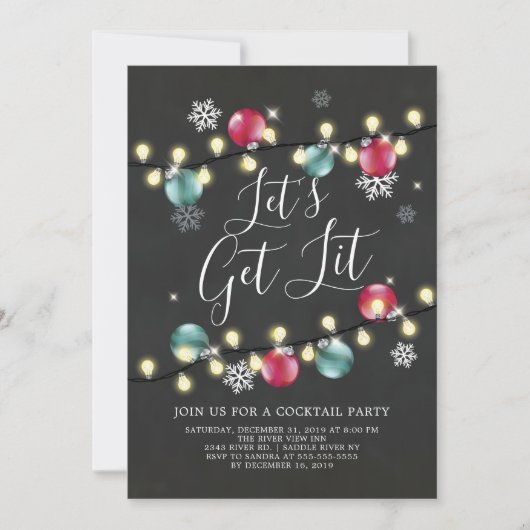 Lit Fête Invitation (Devant)