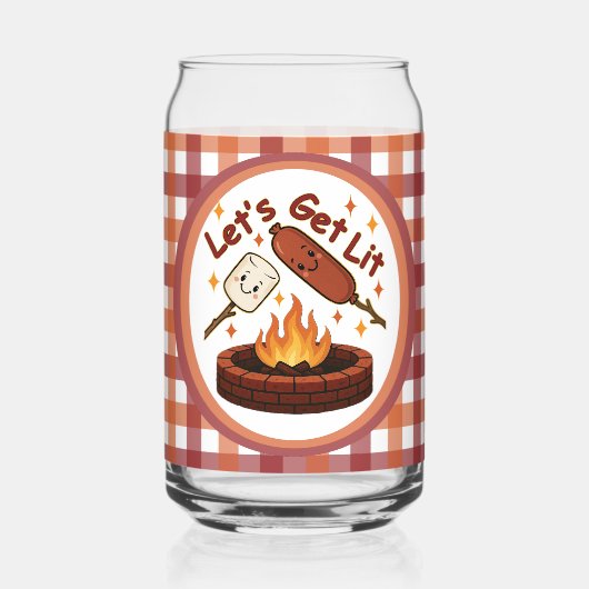 Lit Firepit - mignon Marshmallow & Hot Dog (Recto)