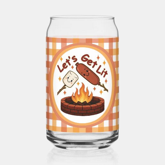 Lit Firepit - mignon Marshmallow & Hot Dog (Recto)