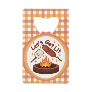 Lit Firepit - mignon Marshmallow & Hot Dog