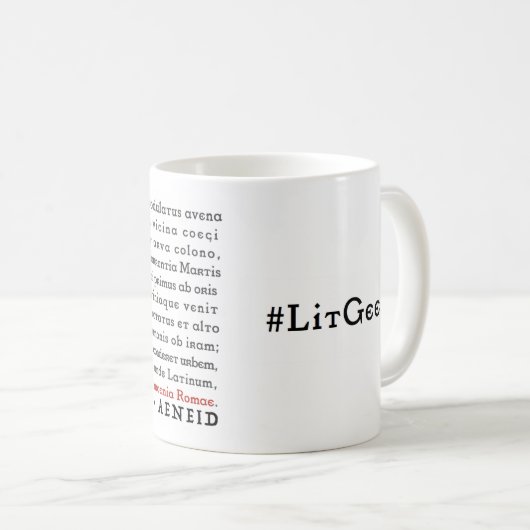 Lit Geek Virgil Aeneid - Mok (Voorkant rechts)