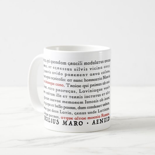 Lit Geek Virgil Aeneid - Mok (Voorkant links)