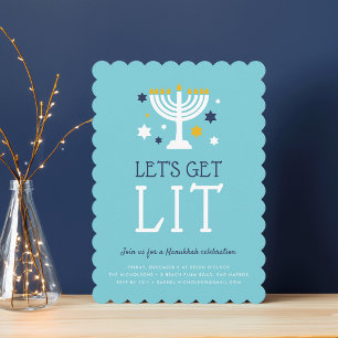 Lit Invitation Hanoukka Party
