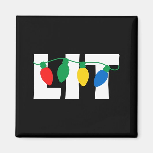 Lit Kerstmis Magneet (Voorkant)