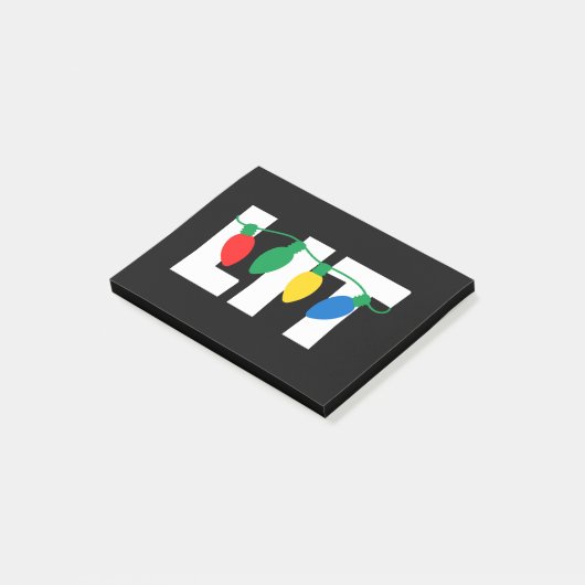 Lit Kerstmis Post-it® Notes (Schuin)