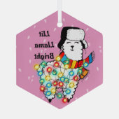 Lit Llama Ornament -  vakantieplezier (Achterkant)