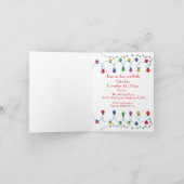 Lit Noël Cocktail Invitation (Intérieur)