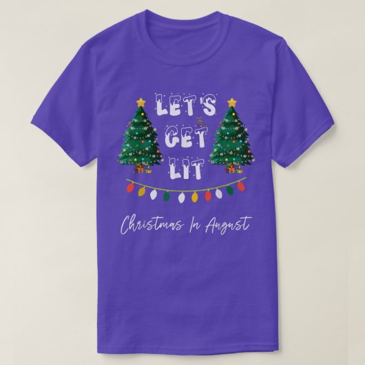Lit Noël en août T-shirt Copie (Design devant)