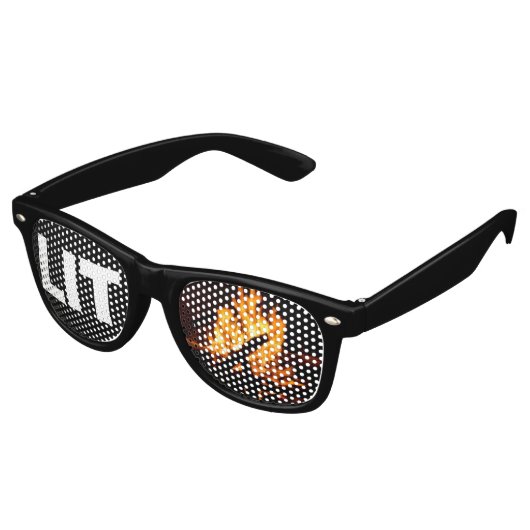 Lit on Fire Custom Party Raver Zonnebril (Gekanteld)