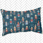 Lit Pour Animaux Vintage 1950 Retro Robot Motif<br><div class="desc">Des robots de style 1950 rétro à l'aspect agréable et serviable. Art original de Nic Squirrell. Grand-père les a probablement fait dans son hangar. Intelligence artificielle,  mais pas d'une manière effrayante.</div>