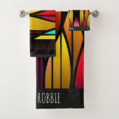 Lit Stainen Verre Cattails Mosaic Motif (En situation)