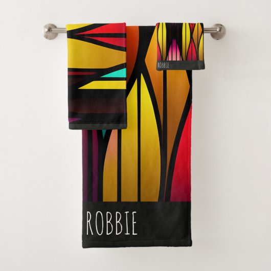 Lit Stainen Verre Cattails Mosaic Motif (En situation)