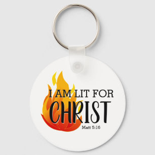 LIT VOOR CHRIST CHRISTELIJK SLEUTELHANGER