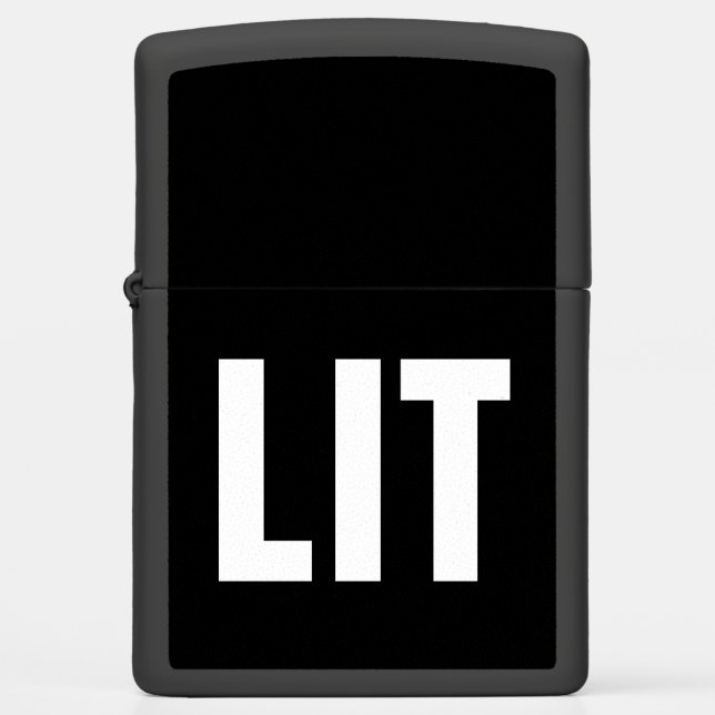 LIT ZIPPO LIGHTER (Voorkant)