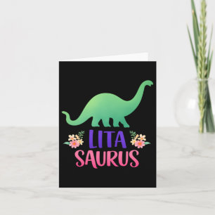 Lita Saurus Spaanse oma Moederdag Kerstmis Kaart