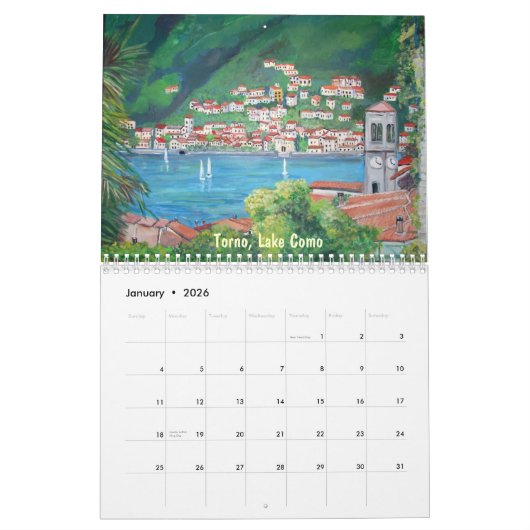 L'Italie, calendrier 2013 (Jan 2026)